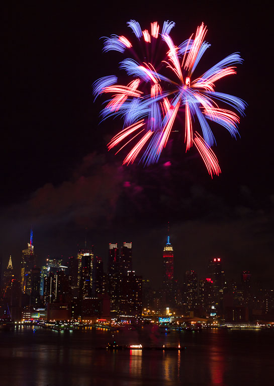 Red, white & blue over esb